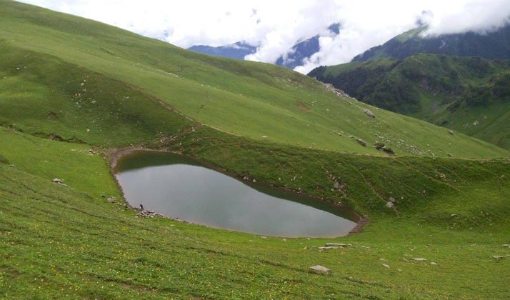 Saurkundi or Rani Sui Lake in Manali, Kullu Vally, India